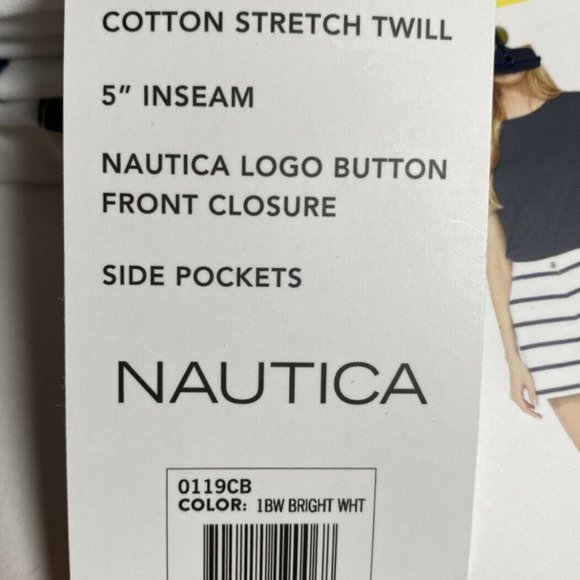 Nautica Women's Cotton Stretch Twill Shorts - Picture 4 of 5